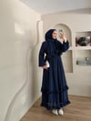 Monisa Fırfır Detay Şallı Elbise