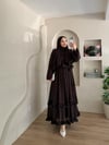 Monisa Fırfır Detay Şallı Elbise