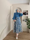Morpho Çiçek Desen Etekli Takım
