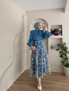 Morpho Çiçek Desen Etekli Takım