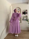 Nazen Fırfır Detay Kemerli Etekli Takım