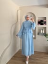 Nazen Fırfır Detay Kemerli Etekli Takım