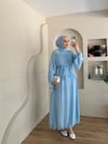 Nazen Fırfır Detay Kemerli Etekli Takım