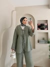 Önü Bağlamalı Kimona Pantalon Takım