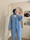 Önü Bağlamalı Kimona Pantalon Takım