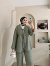 Önü Bağlamalı Kimona Pantalon Takım