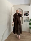 Peri Broşlu Omuz Pelerinli Etekli Takım