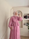 Polly Bağlamalı Etekli Takım