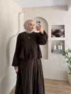 Ponpon Dantel Detaylı Etekli İkili Takım
