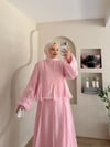 Ponpon Dantel Detaylı Etekli İkili Takım
