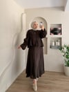 Ponpon Dantel Detaylı Etekli İkili Takım