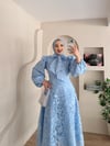 Prenses Jakarlı Tül Elbise