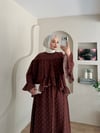 Puantiyeli Lotus Etekli Takım