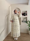 Rahel Önü Çarpraz Detay Çiçekli Elbise