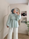 Reglan Çiçek Motifli Gömlek 