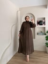 Ribana Omuz Çiçekli Elbise