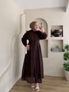 Ribana Omuz Çiçekli Elbise