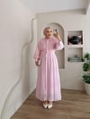 Ribana Omuz Çiçekli Elbise