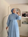Ribana Omuz Çiçekli Elbise