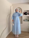 Ribana Omuz Çiçekli Elbise