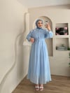 Ribana Omuz Çiçekli Elbise