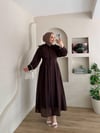 Ribana Omuz Çiçekli Elbise