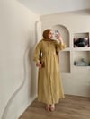 Ribana Omuz Çiçekli Elbise