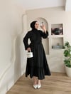 Ruffle Kurdele Detay Bağlamalı Etekli Takım