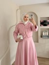 Sabel Gül Detay Etekli Takım