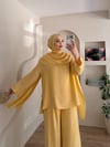 Sahra Şal Yakalı Pantalonlu Takım