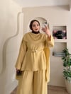Sahra Şal Yakalı Pantalonlu Takım