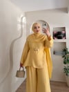 Sahra Şal Yakalı Pantalonlu Takım