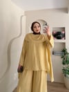 Sahra Şal Yakalı Pantalonlu Takım
