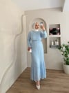 Şal Aksesuarlı Dantel Elbise