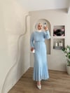 Şal Aksesuarlı Dantel Elbise