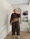Sasha Dantel Paça Şalvarlı Takım