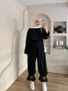Sasha Dantel Paça Şalvarlı Takım