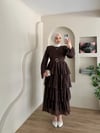 Sia Puantiyeli Kat Detaylı Elbise
