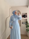 Slayn Yaka Detaylı Etekli Takım