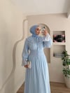 Slayn Yaka Detaylı Etekli Takım