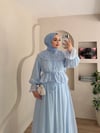 Slayn Yaka Detaylı Etekli Takım