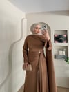 Veronica Broşlu Saten Abiye