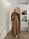 Veronica Broşlu Saten Abiye