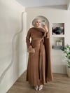 Veronica Broşlu Saten Abiye