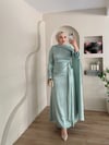 Veronica Broşlu Saten Abiye