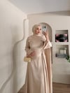 Veronica Broşlu Saten Abiye