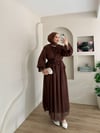 Volanlı Daphne Elbise