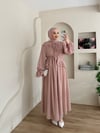 Volanlı Daphne Elbise