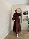 Volanlı Daphne Elbise