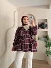 Yakası Taşlı Oversize Ceket